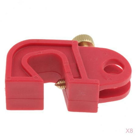Universal Safe Circuit Breaker Lockout Device Red Twisted Screw