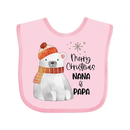 Inktastic Merry Christmas Nana and Papa Cute Polar Bear Gift Baby Boy or Baby Girl Bib
Inktastic Merry Christmas Nana and Papa Cute Polar Bear Gift Baby Boy or Baby Girl Bib
