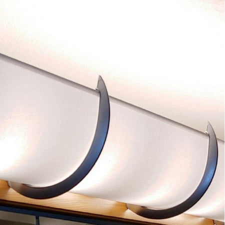 20 Smooth Bright White Shade Hides Hollywood Lights for 2-3 Bulb Bath Light Fixture EzLightWraps (Silver Brackets)
20 Smooth Bright White Shade Hides Hollywood Lights for 2-3 Bulb Bath Light Fixture EzLightWraps (Silver Brackets)