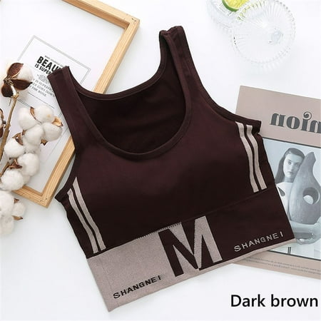 Push Up Outer Wear Underwear Gym Wear Sports Tops Underwear Letter Sports Bra Top Yoga Bra Fitness Running DARK BROWN
Push Up Outer Wear Underwear Gym Wear Sports Tops Underwear Letter Sports Bra Top Yoga Bra Fitness Running DARK BROWN