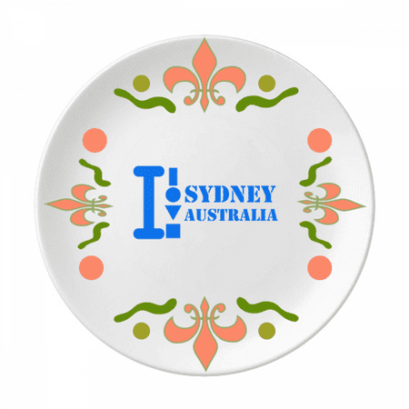 Sydney Australia Art Deco Fashion Flower Ceramics Plate Tableware Dinner Dish
