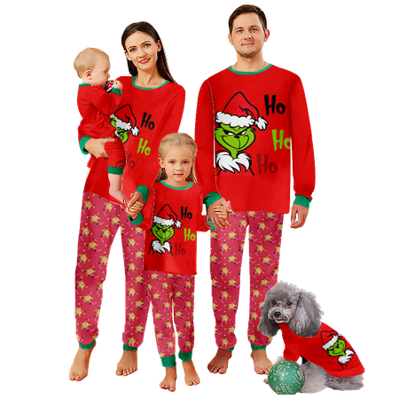 FUNIER Family Matching Christmas Pajamas Sets Christmas Santa Monster Cartoon Print Baby-Kids-Adult-Pet Size 2 Pieces Top and Pants Bodysuits Clothes Pajamas Set
FUNIER Family Matching Christmas Pajamas Sets Christmas Santa Monster Cartoon Print Baby-Kids-Adult-Pet Size 2 Pieces Top and Pants Bodysuits Clothes Pajamas Set