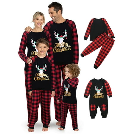 Ma&Baby Unisex Family Matching Christmas Pajamas Sets Deer Letter Plaid Sleepwear Homewear for Adult Kid Baby
Ma&Baby Unisex Family Matching Christmas Pajamas Sets Deer Letter Plaid Sleepwear Homewear for Adult Kid Baby