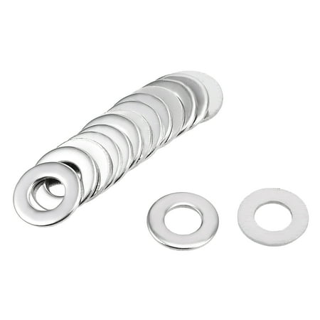 200Pcs 12mm x 6mm x 1mm 304 Stainless Steel Flat Washer for Screw Bolt