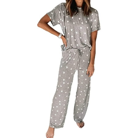 CoCopeaunts Women s Pajama Loose 2 Piece Outfit Sleepwear Ladies Print Lounge Set Soft Pjs Loungewea
CoCopeaunts Women s Pajama Loose 2 Piece Outfit Sleepwear Ladies Print Lounge Set Soft Pjs Loungewea