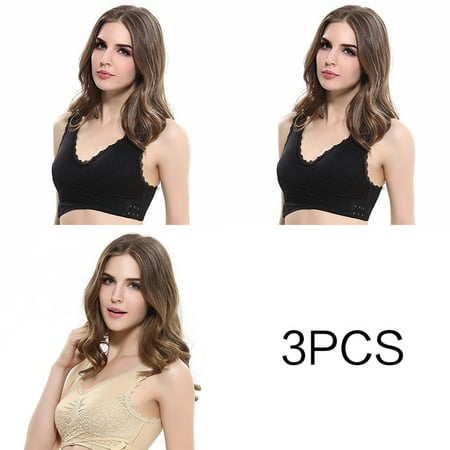QWZNDZGR 3pcs/set Push Up Bras for Women Lace Solid Color Cross Side Buckle Wireless Plus Size Women Sleep Bra Soft Bralette Top
QWZNDZGR 3pcs/set Push Up Bras for Women Lace Solid Color Cross Side Buckle Wireless Plus Size Women Sleep Bra Soft Bralette Top