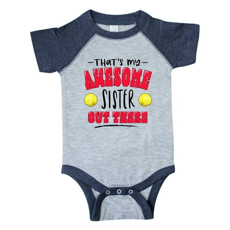 Inktastic That s My Awesome Sister Out There with Tennis Balls Gift Baby Boy or Baby Girl Bodysuit
Inktastic That s My Awesome Sister Out There with Tennis Balls Gift Baby Boy or Baby Girl Bodysuit