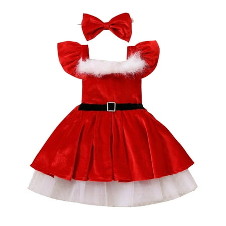 nsendm Kids Shoes Toddler Girls Fly Sleeve Christmas Fleece Princess Dress Headbands Set Kids Holiday Sweater Girls Dress Red 4-5 Years
nsendm Kids Shoes Toddler Girls Fly Sleeve Christmas Fleece Princess Dress Headbands Set Kids Holiday Sweater Girls Dress Red 4-5 Years