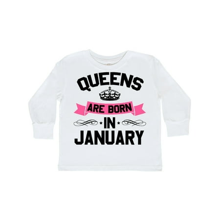 Inktastic Queens Are Born in January Gift Toddler Boy or Toddler Girl Long Sleeve T-Shirt
Inktastic Queens Are Born in January Gift Toddler Boy or Toddler Girl Long Sleeve T-Shirt