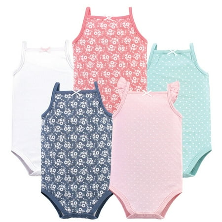Hudson Baby Infant Girl Cotton Sleeveless Bodysuits 5pk Basic Dot Floral 0-3 Months
Hudson Baby Infant Girl Cotton Sleeveless Bodysuits 5pk Basic Dot Floral 0-3 Months