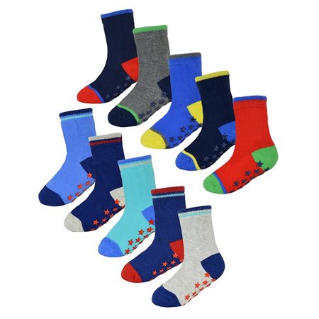 Non-Slip Baby Boy Socks | 10 Pair Pack | Sock Snob | Soft Cotton Socks with Star Grippers
Non-Slip Baby Boy Socks | 10 Pair Pack | Sock Snob | Soft Cotton Socks with Star Grippers