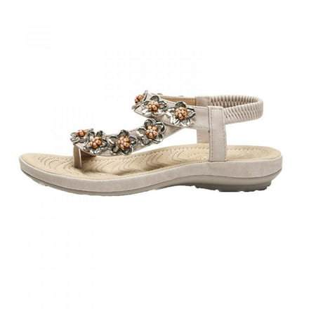 Homedles Sandals Women- Gift for women Flat Open Toe Summer Comfortable Casual Platform Sandals Khaki
Homedles Sandals Women- Gift for women Flat Open Toe Summer Comfortable Casual Platform Sandals Khaki