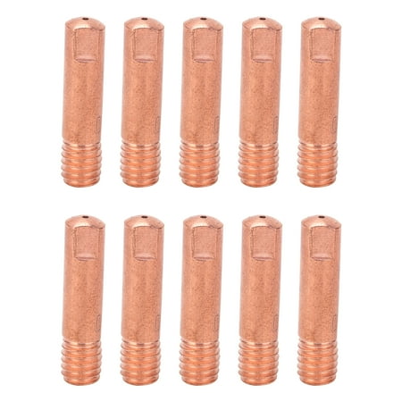 10Pcs Contact Tips M6 Conductive Nozzle Copper Wire Feeding Welding Gun Accessories 15AKx0.8mm
10Pcs Contact Tips M6 Conductive Nozzle Copper Wire Feeding Welding Gun Accessories 15AKx0.8mm