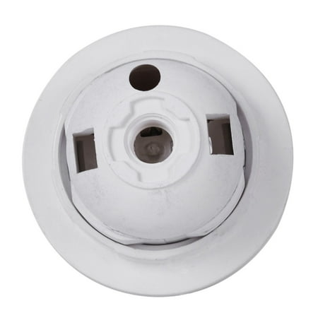 E27 Ac 250V 2A White Plastic Surface Light Bulb Socket Holder