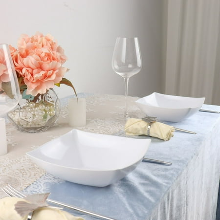 Efavormart 20 Pcs - White Square 32oz Disposable Plastic Serving Bowl Tableware For Wedding Banquet Event Party Decoration
Efavormart 20 Pcs - White Square 32oz Disposable Plastic Serving Bowl Tableware For Wedding Banquet Event Party Decoration