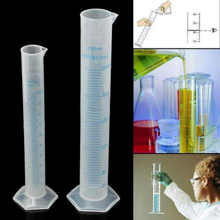 Windfall Measuring Cylinder Graduated Cylinder Lab Test Tube 100/250ml Plastic Measuring Graduated Cylinder Liquid Lab Test Experiment Cup
Windfall Measuring Cylinder Graduated Cylinder Lab Test Tube 100/250ml Plastic Measuring Graduated Cylinder Liquid Lab Test Experiment Cup