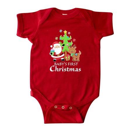 Inktastic Baby s 1st Christmas with Santa Reindeer and Tree Gift Baby Boy or Baby Girl Bodysuit
Inktastic Baby s 1st Christmas with Santa Reindeer and Tree Gift Baby Boy or Baby Girl Bodysuit