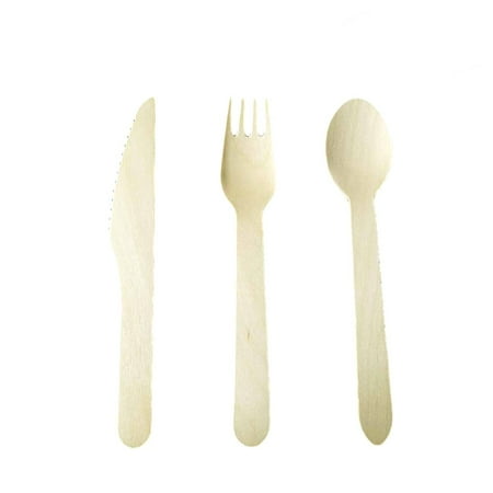 Frcolor 150pcs Wooden Forks Spoons Cutters Set Disposable Wood Cutlery Utensils Tableware for Dinner Barbecue (50pcs Spoons 50pcs Forks 50pcs Cutters)
Frcolor 150pcs Wooden Forks Spoons Cutters Set Disposable Wood Cutlery Utensils Tableware for Dinner Barbecue (50pcs Spoons 50pcs Forks 50pcs Cutters)