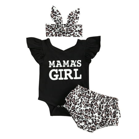 Canrulo Summer Baby Girls Clothes Letter Print Ruffles Fly Sleeve Romper Leopard Shorts Headband Sets Black 6-12 Months
Canrulo Summer Baby Girls Clothes Letter Print Ruffles Fly Sleeve Romper Leopard Shorts Headband Sets Black 6-12 Months