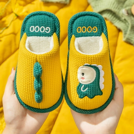 Dyfzdhu Kids Shoes Bedroom Home Slippers Cartoon Dinosaur Cotton Slippers Winter Indoor Outdoor Slippers Boys Girls
Dyfzdhu Kids Shoes Bedroom Home Slippers Cartoon Dinosaur Cotton Slippers Winter Indoor Outdoor Slippers Boys Girls