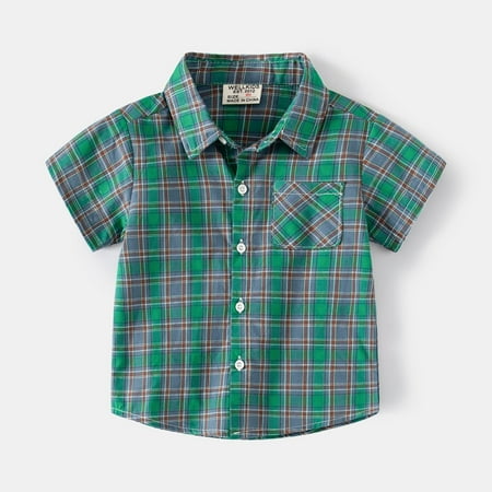 kpoplk Tops For Toddler Kids Toddler Flannel Shirt Jacket Plaid Short Sleeve Lapel Button Shacket Baby Boys Toddler Tshirt(Green)
kpoplk Tops For Toddler Kids Toddler Flannel Shirt Jacket Plaid Short Sleeve Lapel Button Shacket Baby Boys Toddler Tshirt(Green)