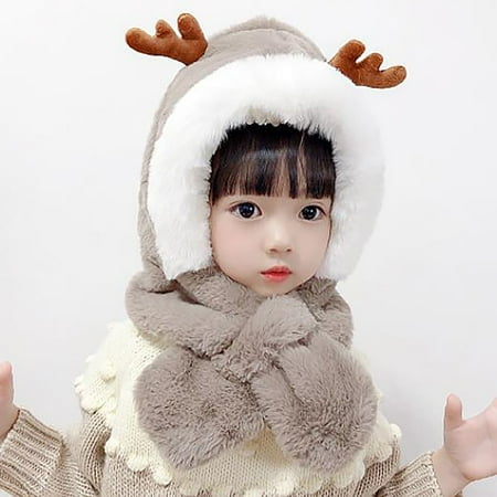 Gotyou Hats Winter Children s Hat and Scarf One Thickened Warm Plush Cute Baby Antler Ear Protection Hat
Gotyou Hats Winter Children s Hat and Scarf One Thickened Warm Plush Cute Baby Antler Ear Protection Hat