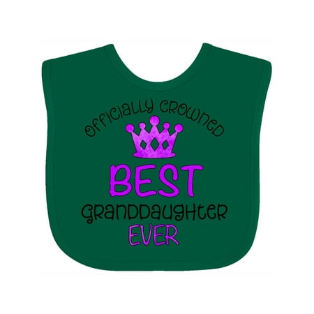 Inktastic Officially Crowned Best Granddaughter Ever purple crown Gift Baby Girl Bib
Inktastic Officially Crowned Best Granddaughter Ever purple crown Gift Baby Girl Bib