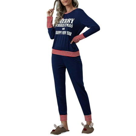 LilyLLL Womens Christmas 2pcs Pajamas Long Sleeve Tops Pants Loungwear Sleepwear Suit Plus Size Pjs
LilyLLL Womens Christmas 2pcs Pajamas Long Sleeve Tops Pants Loungwear Sleepwear Suit Plus Size Pjs