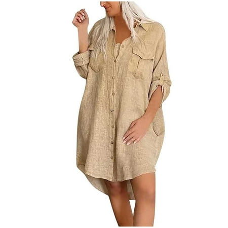 Dress for Women 2022 Womens Dresses Autumn and Winter Women Leisure Long Sleeve Buttons Turn-down Collar Dresses with Pockets Clearance 2022 Summer Dresses Long Sleeve Dress Off-White M
Dress for Women 2022 Womens Dresses Autumn and Winter Women Leisure Long Sleeve Buttons Turn-down Collar Dresses with Pockets Clearance 2022 Summer Dresses Long Sleeve Dress Off-White M