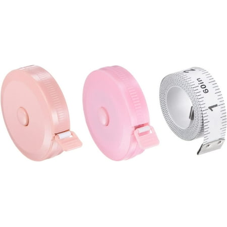 3pcs Soft Tape Measure Set 150cm/60 Retractable Measuring Ruler with 150cm/60 White Soft Ruler for Body Cloth Sewing Light Pink Cool Red
3pcs Soft Tape Measure Set 150cm/60 Retractable Measuring Ruler with 150cm/60 White Soft Ruler for Body Cloth Sewing Light Pink Cool Red