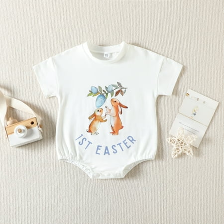 niuredltd baby girls boys print spring summer easter bunny short sleeve romper bodysuit clothes
niuredltd baby girls boys print spring summer easter bunny short sleeve romper bodysuit clothes