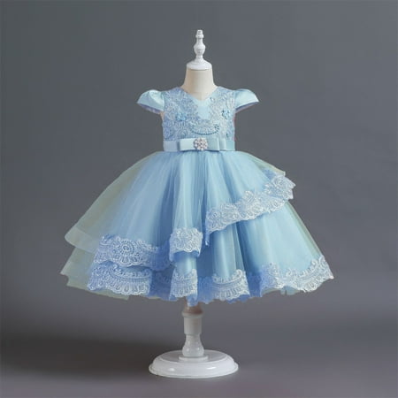 3-12T Toddler Kids Floral Girls Dresses Wedding Dress Lace Tulle Vintage Dresses Blue 7-8 Years
3-12T Toddler Kids Floral Girls Dresses Wedding Dress Lace Tulle Vintage Dresses Blue 7-8 Years