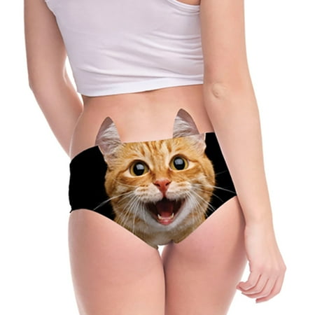 4 pack * Women s Flirty Sexy Funny 3D Printed Animal Middle Waist Tail Underwears Briefs Gifts With Cute Ears sexy panties for women plus size
4 pack * Women s Flirty Sexy Funny 3D Printed Animal Middle Waist Tail Underwears Briefs Gifts With Cute Ears sexy panties for women plus size