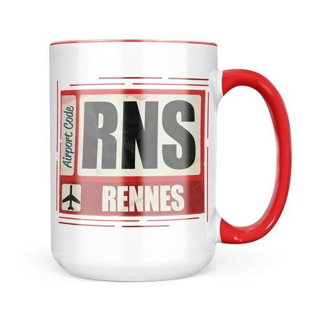 Neonblond Airportcode RNS Rennes Mug gift for Coffee Tea lovers