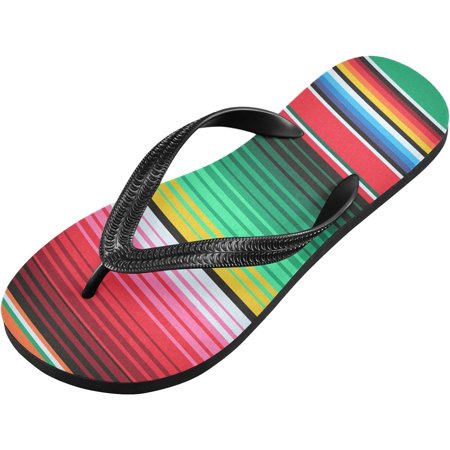 Mexican Serape Blanket Stripes Flip Flop Casual Non-slip Thong Sandals for Women Men Beach Summer Slippers XS Indoor Outdoor
Mexican Serape Blanket Stripes Flip Flop Casual Non-slip Thong Sandals for Women Men Beach Summer Slippers XS Indoor Outdoor