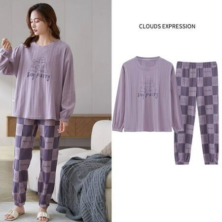 QWZNDZGR Couple Knitted Cotton Cartoon Bear Pajamas for Women Casual Pyjama Long Sleeved Plaid Pants Sleepwear Sets Fashion Homewear 4XL
QWZNDZGR Couple Knitted Cotton Cartoon Bear Pajamas for Women Casual Pyjama Long Sleeved Plaid Pants Sleepwear Sets Fashion Homewear 4XL