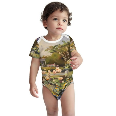 Kdxio American Flag Rose Garden Pattern Unisex Baby Cotton Short Sleeve Bodysuits-6 Months
Kdxio American Flag Rose Garden Pattern Unisex Baby Cotton Short Sleeve Bodysuits-6 Months