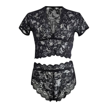 Cathalem Romper Pajamas for Women Fuzzy Sheer Floral Lace Pajamas Lingerie Set High Waist Sleepwear Bra Vintage Boudoir Doll Underwear Black Small
Cathalem Romper Pajamas for Women Fuzzy Sheer Floral Lace Pajamas Lingerie Set High Waist Sleepwear Bra Vintage Boudoir Doll Underwear Black Small