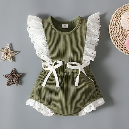 NIUREDLTD Toddler Kids Girls Ribbed Soild Fly Sleeves Bowknot Romper Jumpsuit Cloths
NIUREDLTD Toddler Kids Girls Ribbed Soild Fly Sleeves Bowknot Romper Jumpsuit Cloths