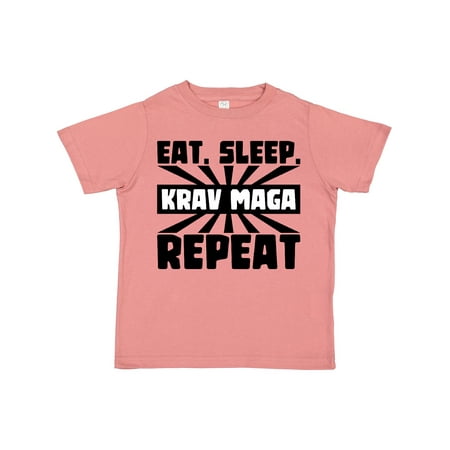 Inktastic Eat Sleep Krav Maga Repeat Gift Toddler Boy or Toddler Girl T-Shirt