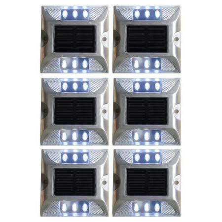 Tomshoo Solar Deck Lights 6-LED Driveway Light Aluminum Waterproof Outdoor Road Stairs Step Ground Lamp for Pathway Garden Patio Yard Decoration
Tomshoo Solar Deck Lights 6-LED Driveway Light Aluminum Waterproof Outdoor Road Stairs Step Ground Lamp for Pathway Garden Patio Yard Decoration