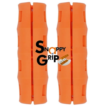 Snappy Grip Light Orange Ergonomic Replacement Bucket Handles 2 Pack