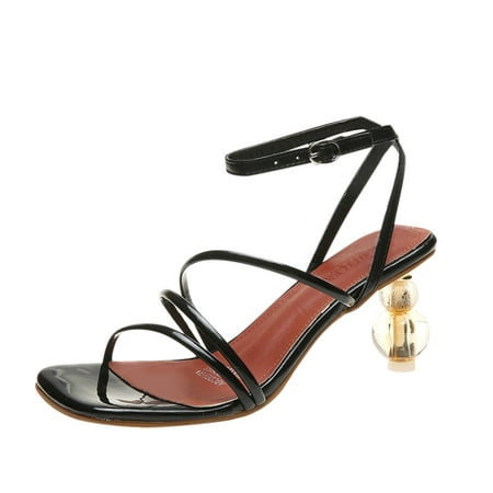 Womens Sandals Fashion Casual Breathable Women S Laceup Shoes High Toeknob Heels Sandals Women S Sandals Women S Sandals Pu Black 37
Womens Sandals Fashion Casual Breathable Women S Laceup Shoes High Toeknob Heels Sandals Women S Sandals Women S Sandals Pu Black 37