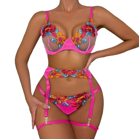 Hwmodou Women s Exotic Lingerie Underwear Floral Printed Plus Size See Through Lace No Steel Ring Bra For Women
Hwmodou Women s Exotic Lingerie Underwear Floral Printed Plus Size See Through Lace No Steel Ring Bra For Women