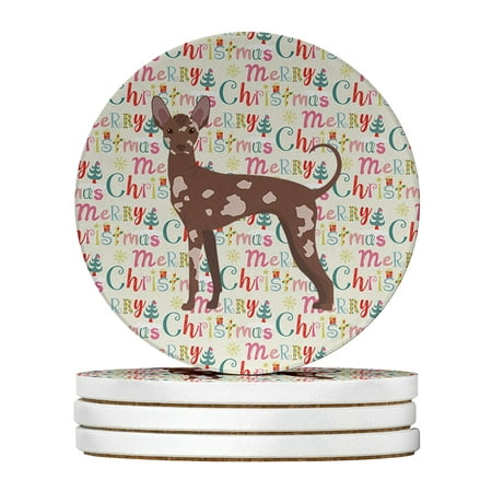 Mexican Hairless Dog #2 Merry Christmas Large Sandstone Coasters Pack of 4 4 in x 4 in
Mexican Hairless Dog #2 Merry Christmas Large Sandstone Coasters Pack of 4 4 in x 4 in