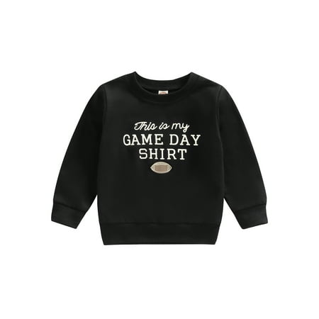 wybzd Toddler Boys Girls Casual Pullovers Letter Rugby Print Round Neck Long Sleeve Loose Tops Spring Fall Kids Sweatshirt
wybzd Toddler Boys Girls Casual Pullovers Letter Rugby Print Round Neck Long Sleeve Loose Tops Spring Fall Kids Sweatshirt