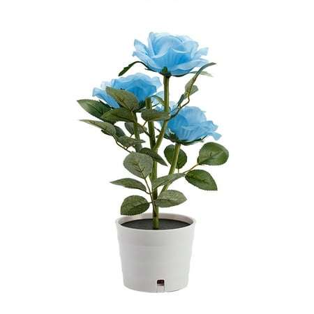 Solar Rose Flower Lights LED Lighted Artificial Rose Pot with 3 Lights Flower Bonsai LED Light Lamp Nightlight for Home Garden R
Solar Rose Flower Lights LED Lighted Artificial Rose Pot with 3 Lights Flower Bonsai LED Light Lamp Nightlight for Home Garden R