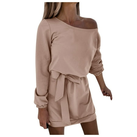 Pianpianzi Lace Formal Dresses for Women Light Corset Dress Dress Top for Women Women Casual Solid Dress Long Sleeve Belt Cold Shoulder Loose Mini Dress
Pianpianzi Lace Formal Dresses for Women Light Corset Dress Dress Top for Women Women Casual Solid Dress Long Sleeve Belt Cold Shoulder Loose Mini Dress