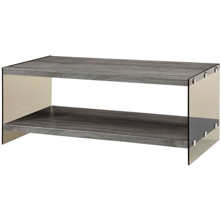 Bowery Hill Casual Coffee Table in Weathered Gray