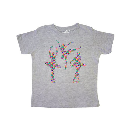 Inktastic Geometric Pattern Ballerinas Gift Toddler Toddler Girl T-Shirt